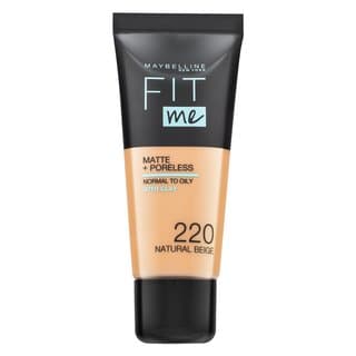 Fit Me! Foundation Matte + Poreless podkład w płynie z formułą matującą 220 Natural Beige