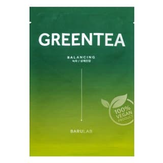 The Clean Vegan maska nawilżająca w płacie Mask Green Tea