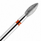 Frez diamentowy do manicure - Stożek łezka czerwony FRD720-28