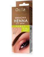 Delia Eyebrow Expert henna kremowa z olejem arganowym 5.0 Jasny Brąz, kremu + aktywatora
