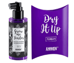Zestaw Anwen Grow Me Tender Ziołowa wcierka rozgrzewająca + Dry It Up Turban