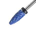 Frez ceramiczny do hybryd, żeli, akryli Long Bullet XC - stożek bardzo mocny czarny
