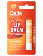Delia Lip Balm Regenerating Shine&Care Pomadka regenerująca do ust - Brzoskwinia