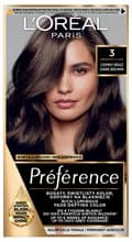 Loreal Preference Farba do włosów - 3.0 Brasilia Ciemny Brąz (2x +)