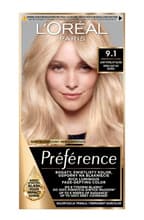 Loreal Preference Farba do włosów - 9.1 Oslo Bardzo Jasny Popielaty Blond (2x +)