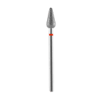 Expert frez diamentowy zaokrąglona gruszka z czerwonym oznaczeniem, średnica główki 5 mm, część robocza 12 mm (FA101R050/12)