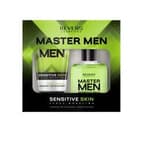 Master Men Sensitive Skin Zestaw prezentowy dla skóry wrażliwej mężczyzn - Łagodzący żel do golenia + Woda po goleniu