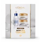 Loreal Now It's Your Time Zestaw prezentowy do pielęgnacji twarzy - Serum przeciwzmarszczkowe + Krem na dzień 55+ + Krem na noc 55+