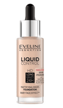 Liquid Control HD Matujący podkład z niacynamidem do twarzy - 002 Soft Porcelain