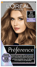 Loreal Preference Cool Blondes Farba do włosów - 7.1 Iceland Popielaty Blond (2x +)