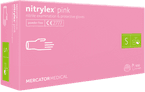 Mercator Nitrylex Pink Rękawiczki nitrylowe bezpudrowe