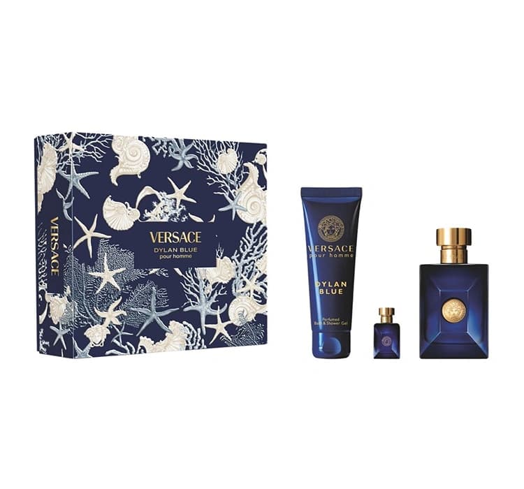 Pour Homme Dylan Blue zestaw woda toaletowa spray + żel pod prysznic + miniatura wody toaletowej