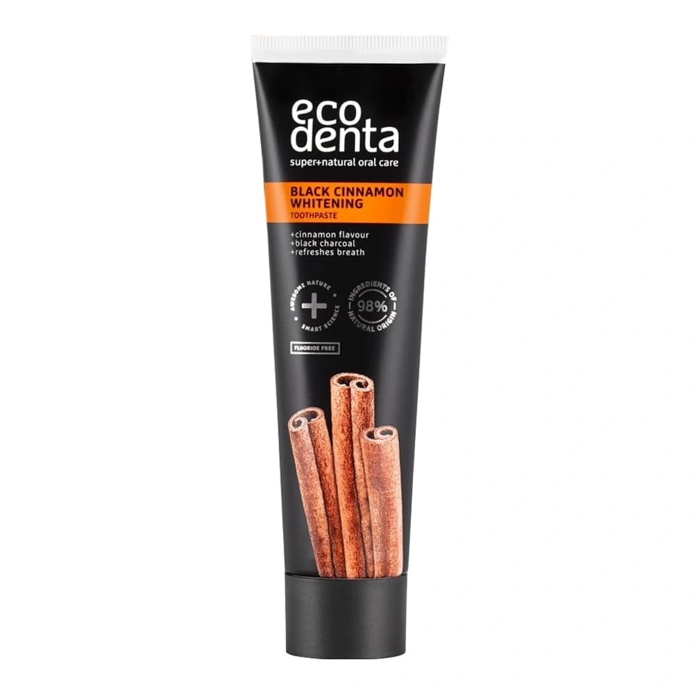 Ecodenta Black Cinnamon wybielająca pasta do zębów o smaku cynamonu