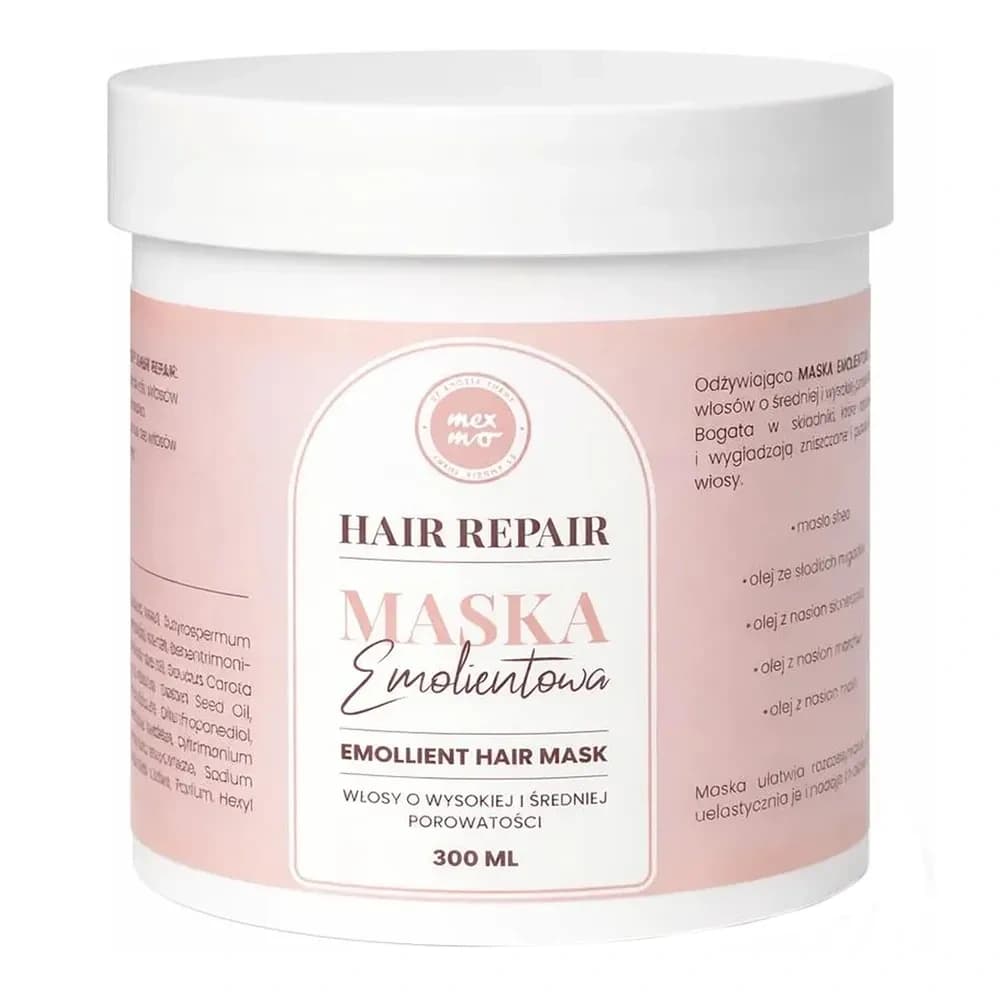 Mexmo Hair Repair silikonowa maska emolientowa do włosów o wysokiej i średniej porowatości