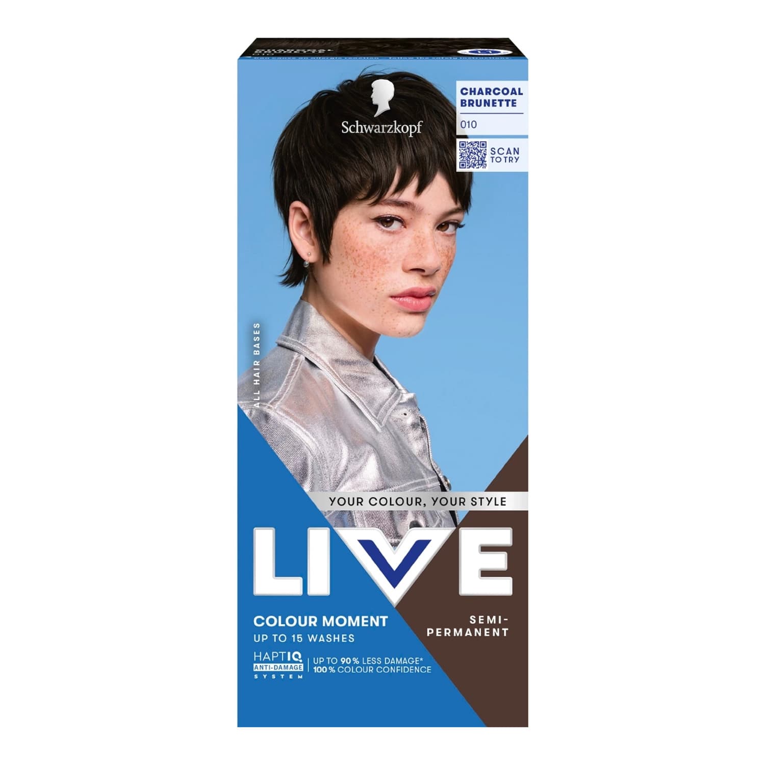 LIVE Colour Moment koloryzacja półtrwała 010 Charcoal Brunette