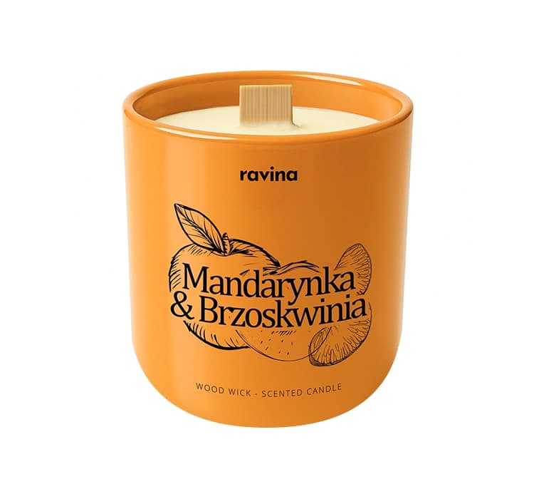 sojowa świeca zapachowa Mandarynka & Brzoskwinia