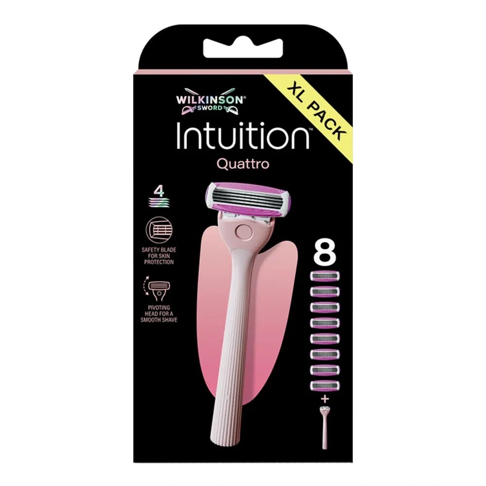 Sword Intuition Quattro maszynka do golenia dla kobiet uchwyt + 8 wkładów