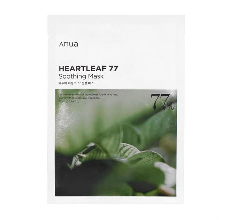 Heartleaf 77 Soothing Mask nawilżająco-kojąca maska w płachcie