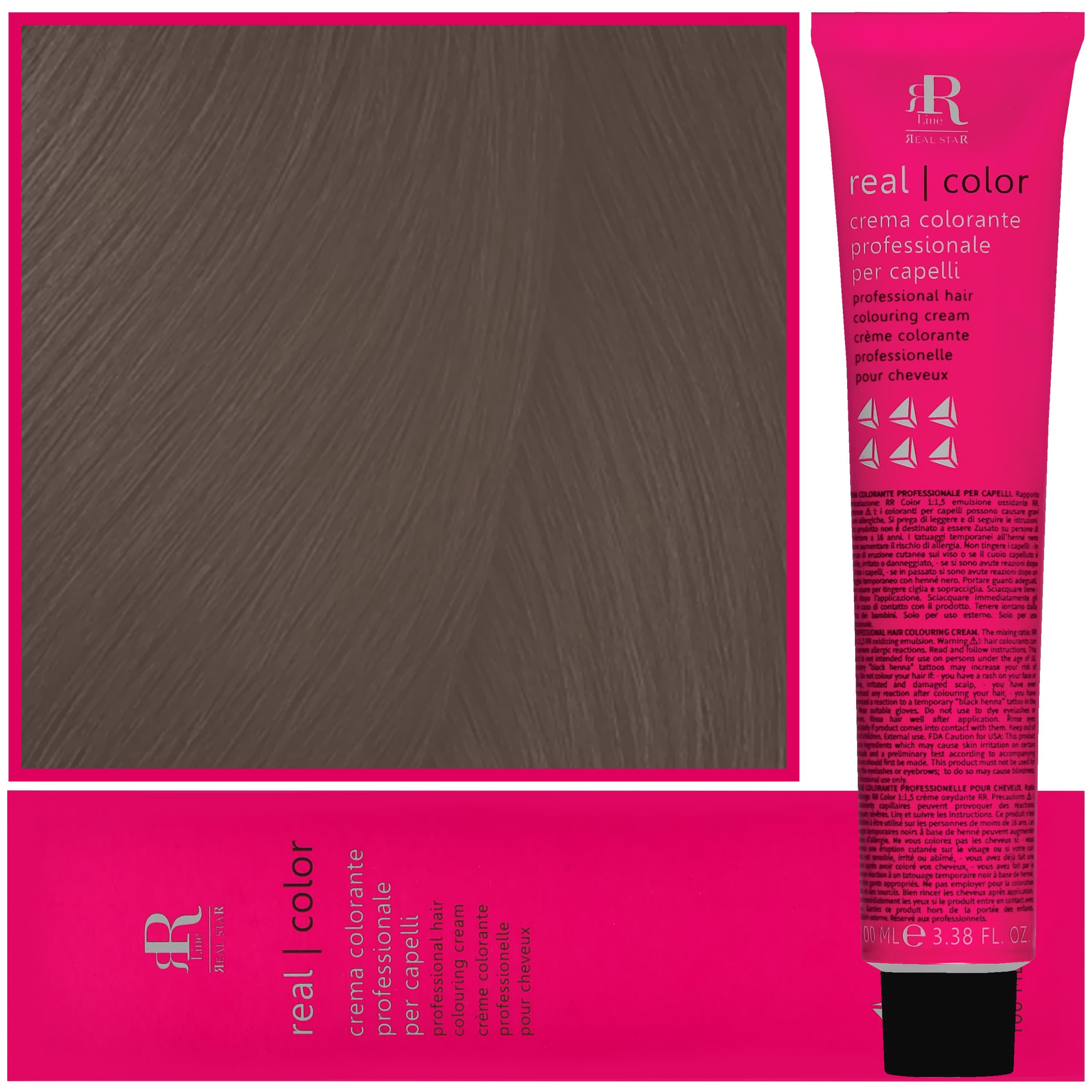 Real Color Crema - profesjonalna farba do włosów, 8.11 | Intensywny Jasny Blond Popielaty