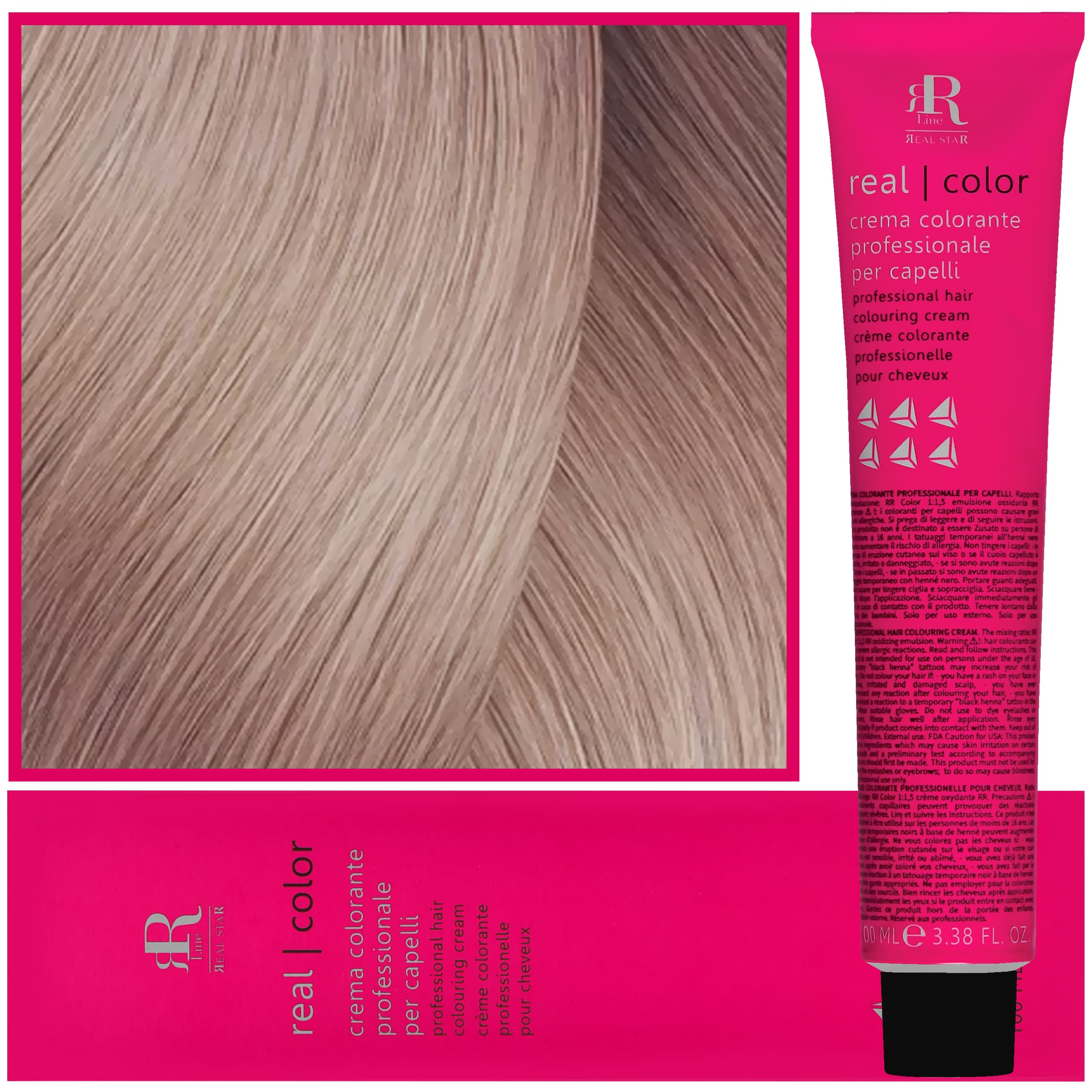 Real Color Crema - profesjonalna farba do włosów, 11.1 | Super Blond Popielaty