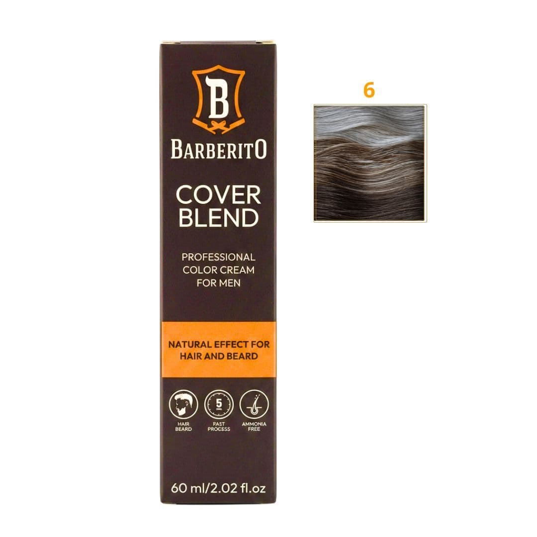 Cover Blend, krem do odsiwiania włosów i brody, 6 Dark Blonde