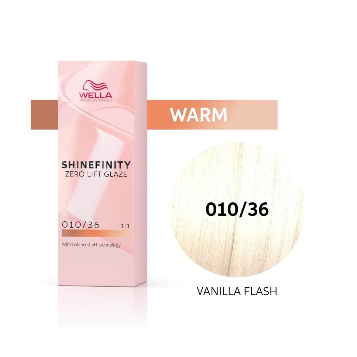 Wella Shinefinity Warm Zero Lift Glaze, farba półtrwała do włosów, 010/36