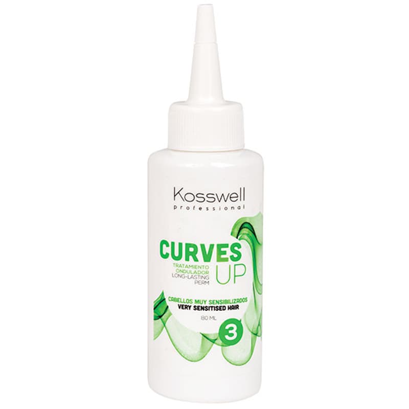 Curves UP 3, płyn do trwałej ondulacji do włosów bardzo wrażliwych