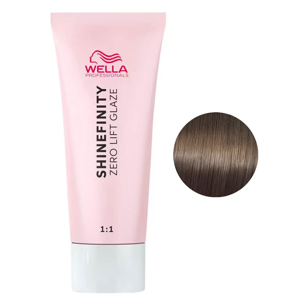 Wella Shinefinity Zero Lift Glaze, farba półtrwała do włosów, 04/0 nat