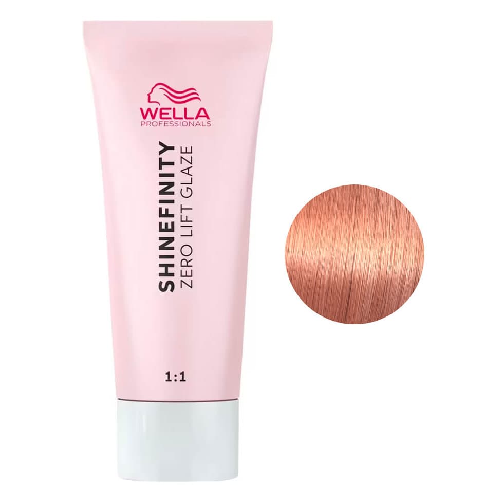 Wella Shinefinity Zero Lift Glaze, farba półtrwała do włosów, 08/34 red