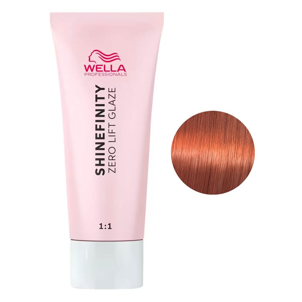Wella Shinefinity Zero Lift Glaze, farba półtrwała do włosów, 05/43 gold