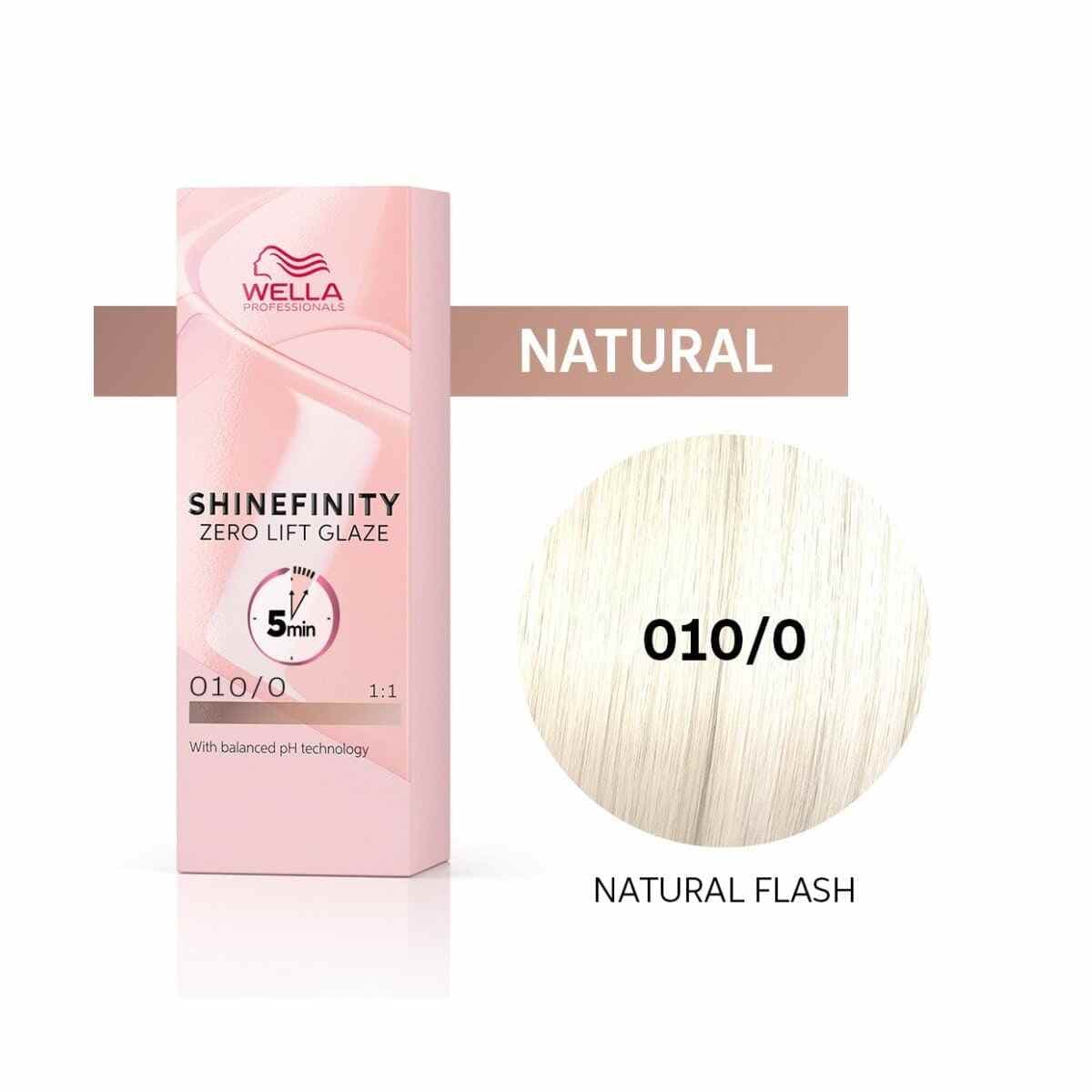 Wella Shinefinity Warm Zero Lift Glaze, farba półtrwała do włosów, 010/0