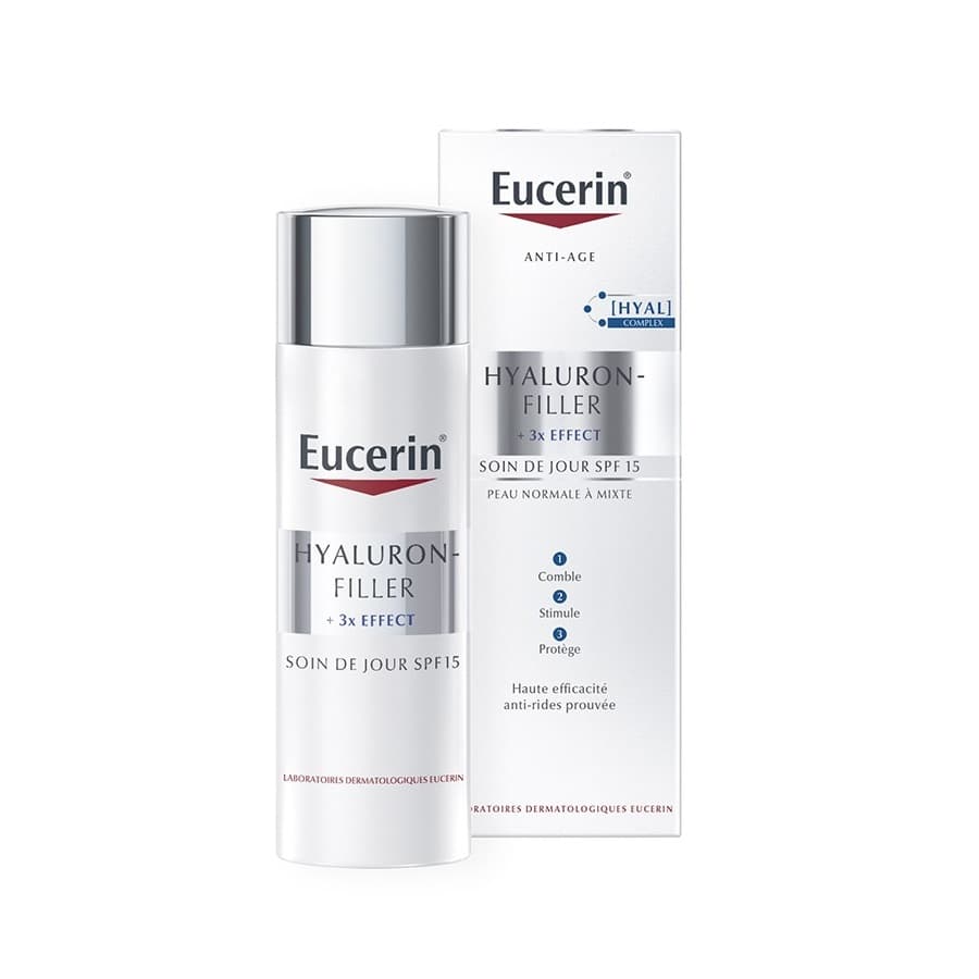 Hyaluron-Filler + 3x Effect przeciwzmarszczkowy krem na dzień SPF15 do skóry normalnej i mieszanej