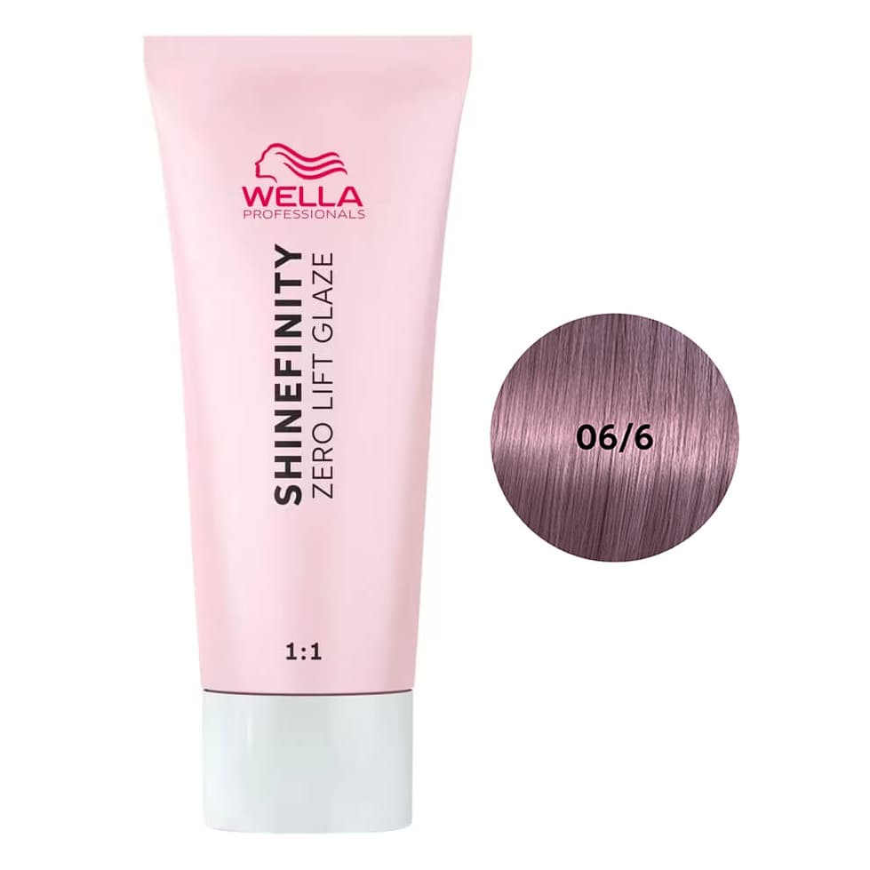 Wella Shinefinity Zero Lift Glaze, farba półtrwała do włosów, 06/6 violet