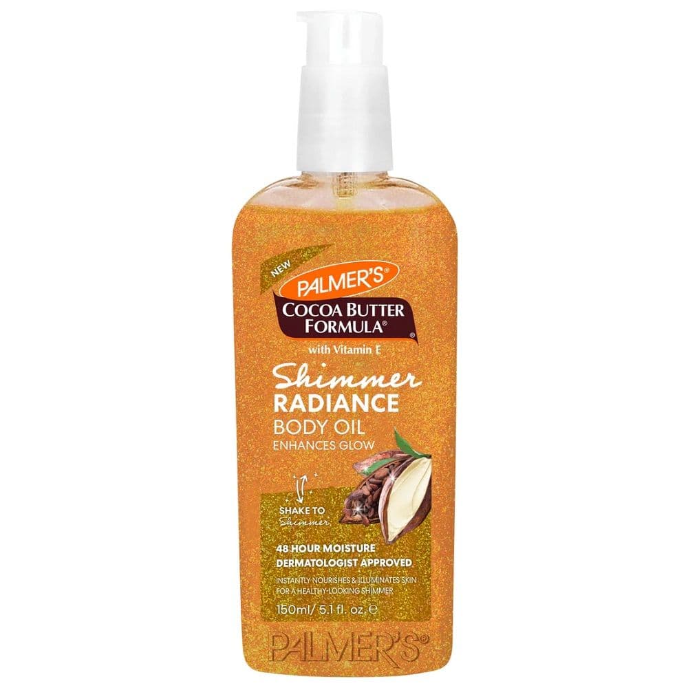 Palmers Cocoa Butter Formula, olejek rozświetlający z drobinkami z formułą masła kakowego
