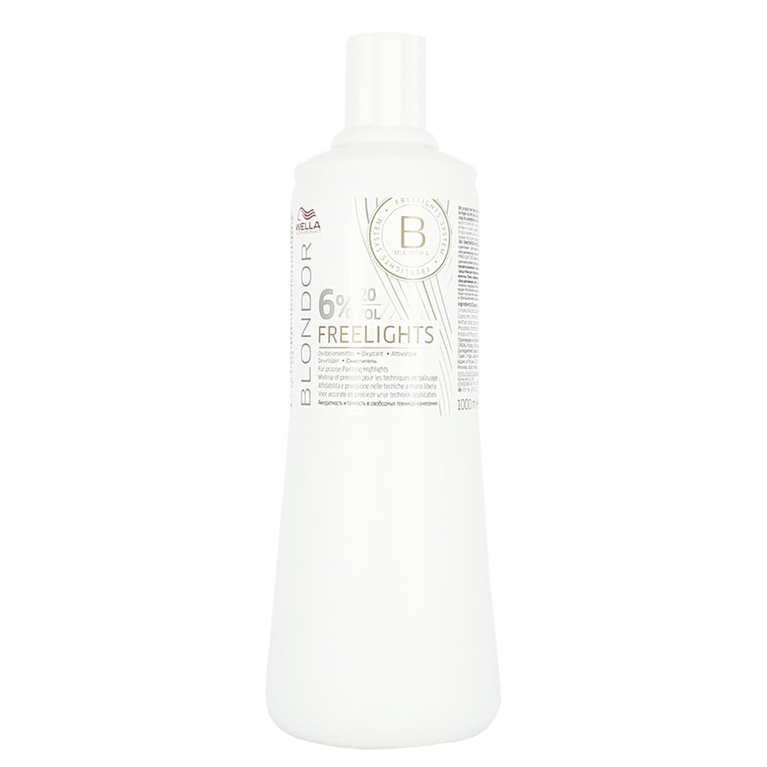 Wella Blondor Freelights, kremowa emulsja do pasemek, oksydant, 6%