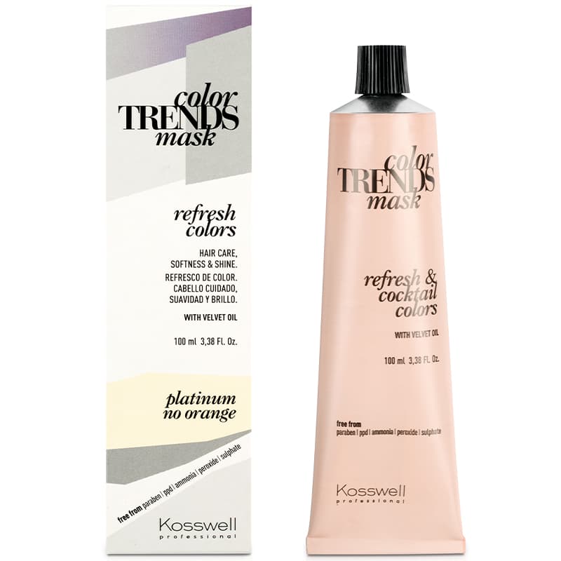 Color Trends Mask, kremowa farba do półtrwałej koloryzacji, platinum no orange