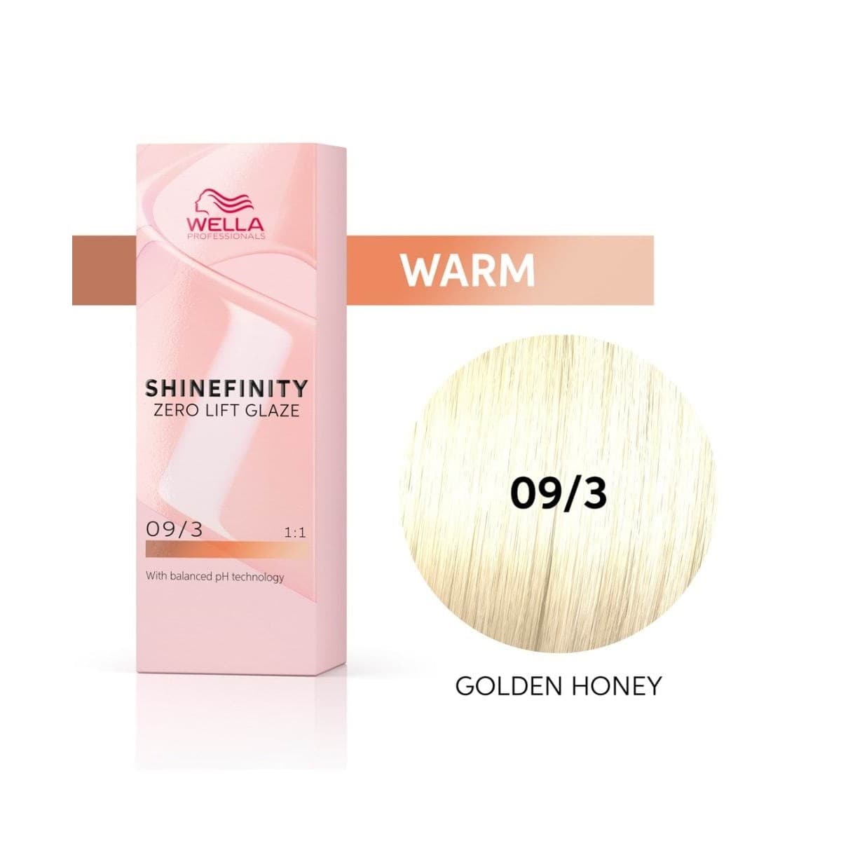 Wella Shinefinity Warm Zero Lift Glaze, farba półtrwała do włosów, 09/3
