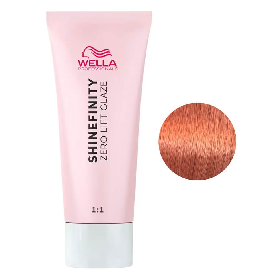 Wella Shinefinity Zero Lift Glaze, farba półtrwała do włosów, 06/43 gold