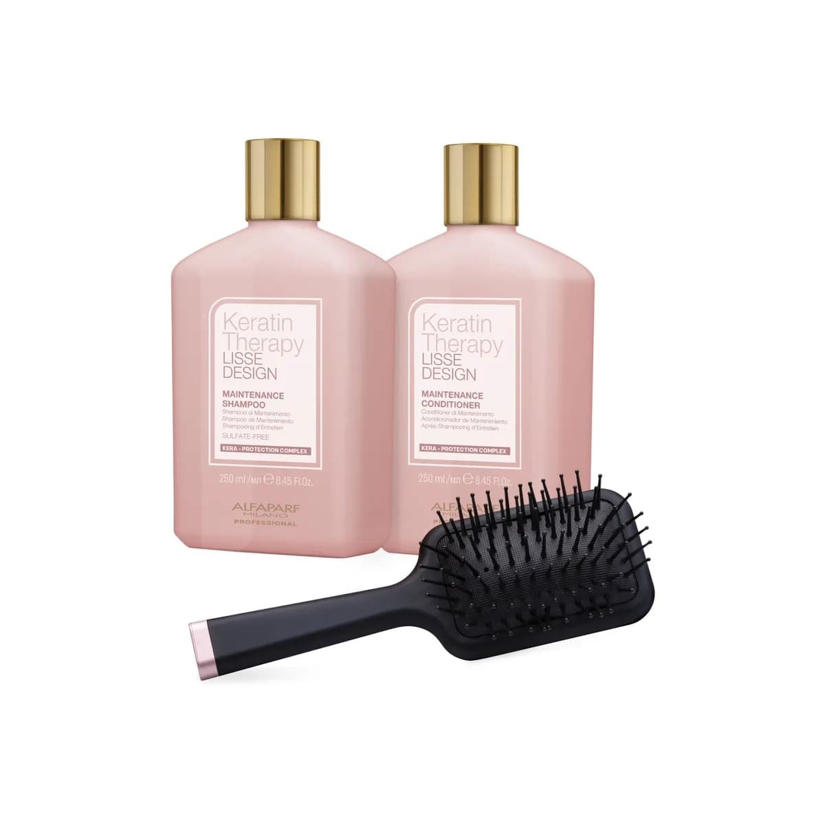 Keratin Therapy Lisse Design, zestaw przedłużający efekt laminacji, Revitalizing Kit (szampon + odżywka)