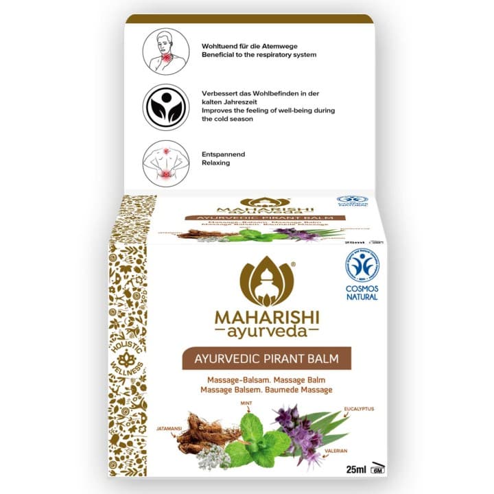 Balsam na wyczerpane mięśnie i na przeziębienie Ayurveda Balm Maharishi