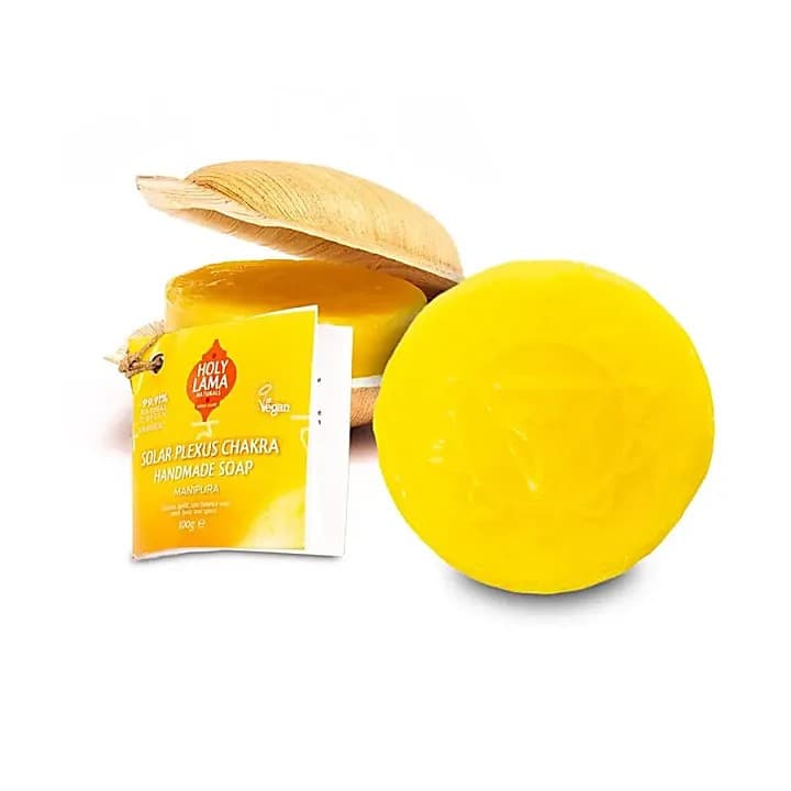 Mydło Solar 3 Chakra w liściu palmowym Holy Lama Naturals