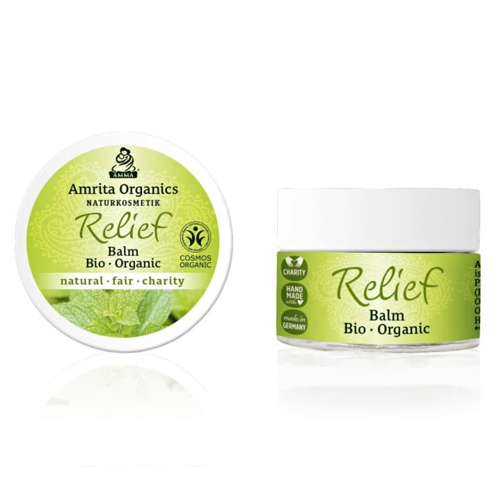Balsam do masażu ciała relaksujący mięśnie Relief Balm Amrita Organics