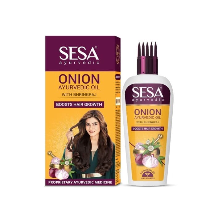Olejek do włosów Cebulowy z Bringaraj AYURVEDIC ONION OIL WITH BHRINGRAJ SESA