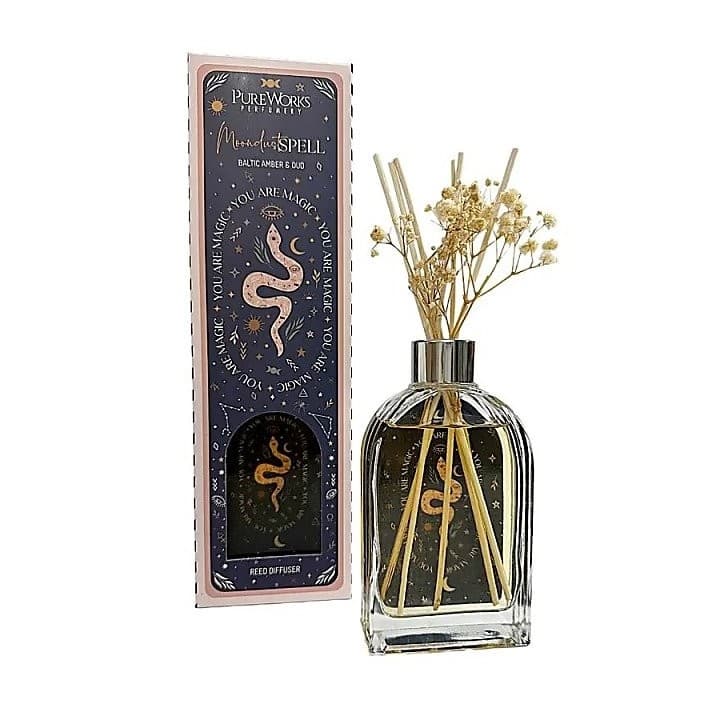 Dyfuzor Zapachowy z Patyczkami Amber Oud w Szkle CELESTIAL MAGIC