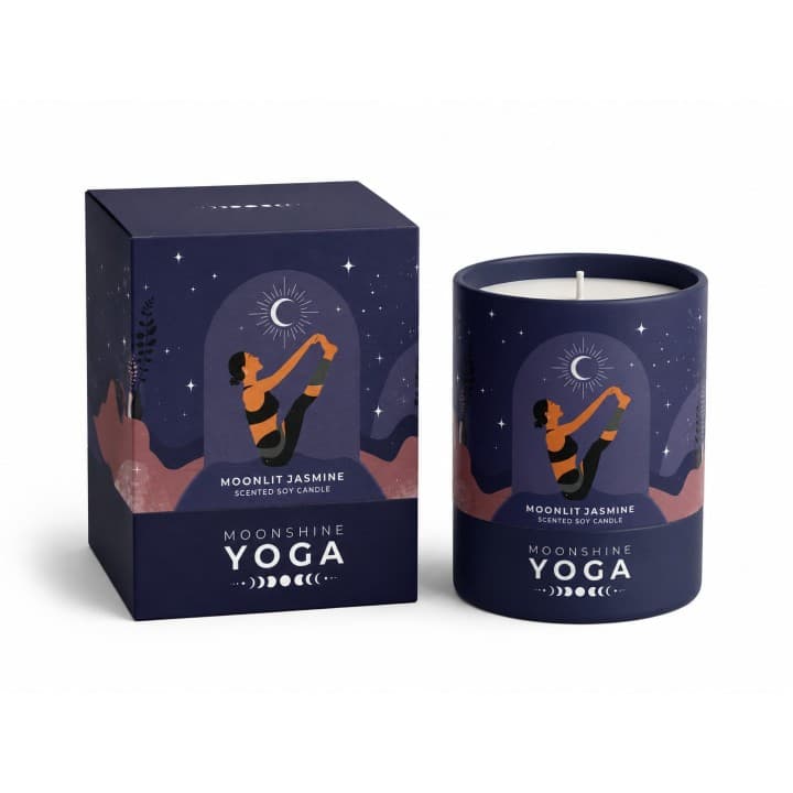 Świeca Sojowa Zapachowa Moonlit Jasmine w Szkle MOONSHINE YOGA