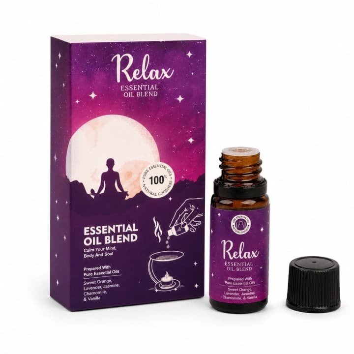 Olejek Eteryczny RELAX w Bursztynowym Szkle SLEEP AROMATHERAPHY