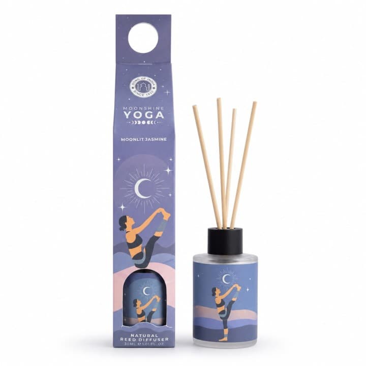 Dyfuzor Zapachowy w Szkle Moonlit Jasmine 4 Patyczki Moonshine Yoga