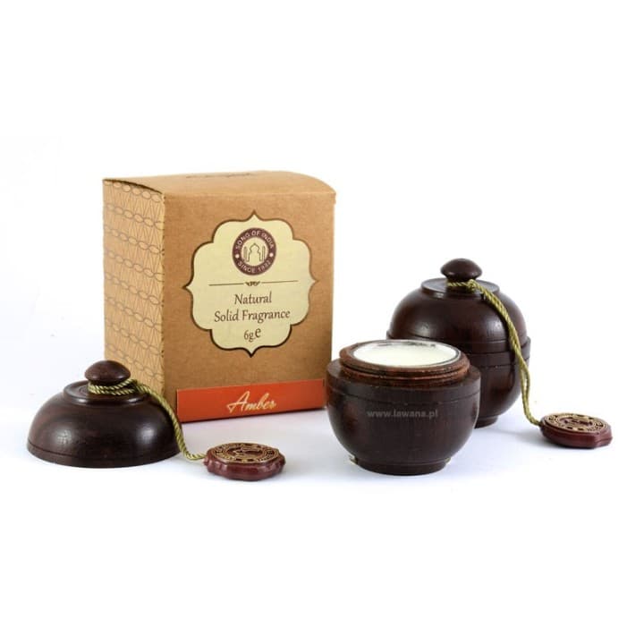 Perfumy w szkatułce z drzewa różanego AMBRA Song of India