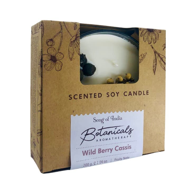 Świeca zapachowa z 3 knotami Zapach Owoce Leśne & Czarna Porzeczka Botanical Aromatherapy