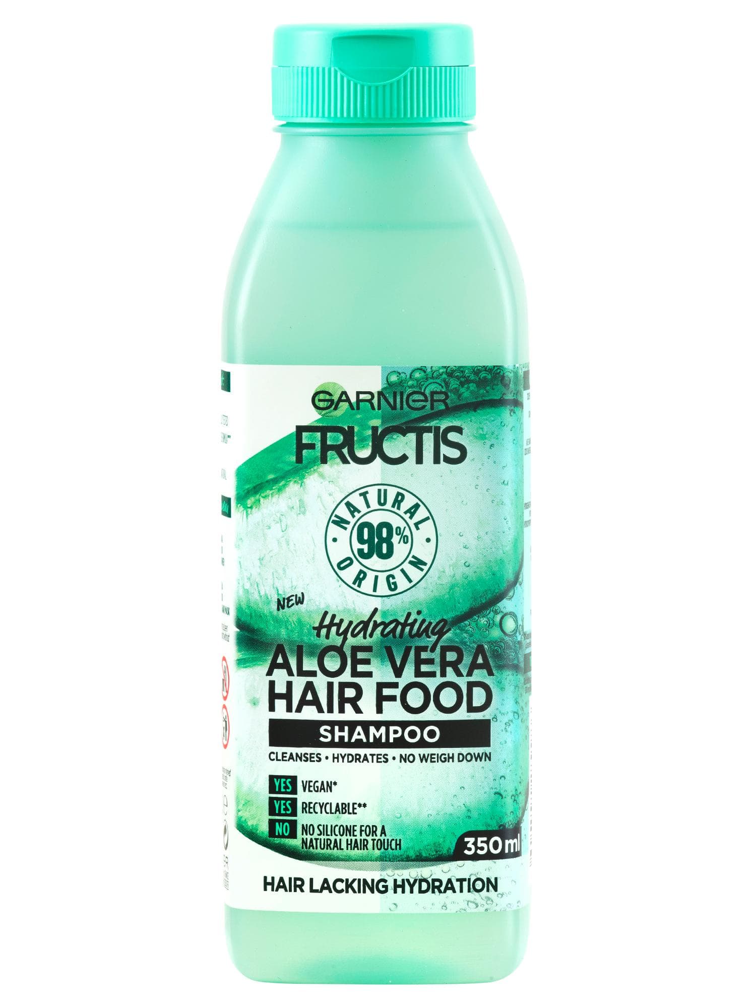 Szampon nawilżający do włosów normalnych i suchych Garnier Fructis Aloe Vera Hair Food -